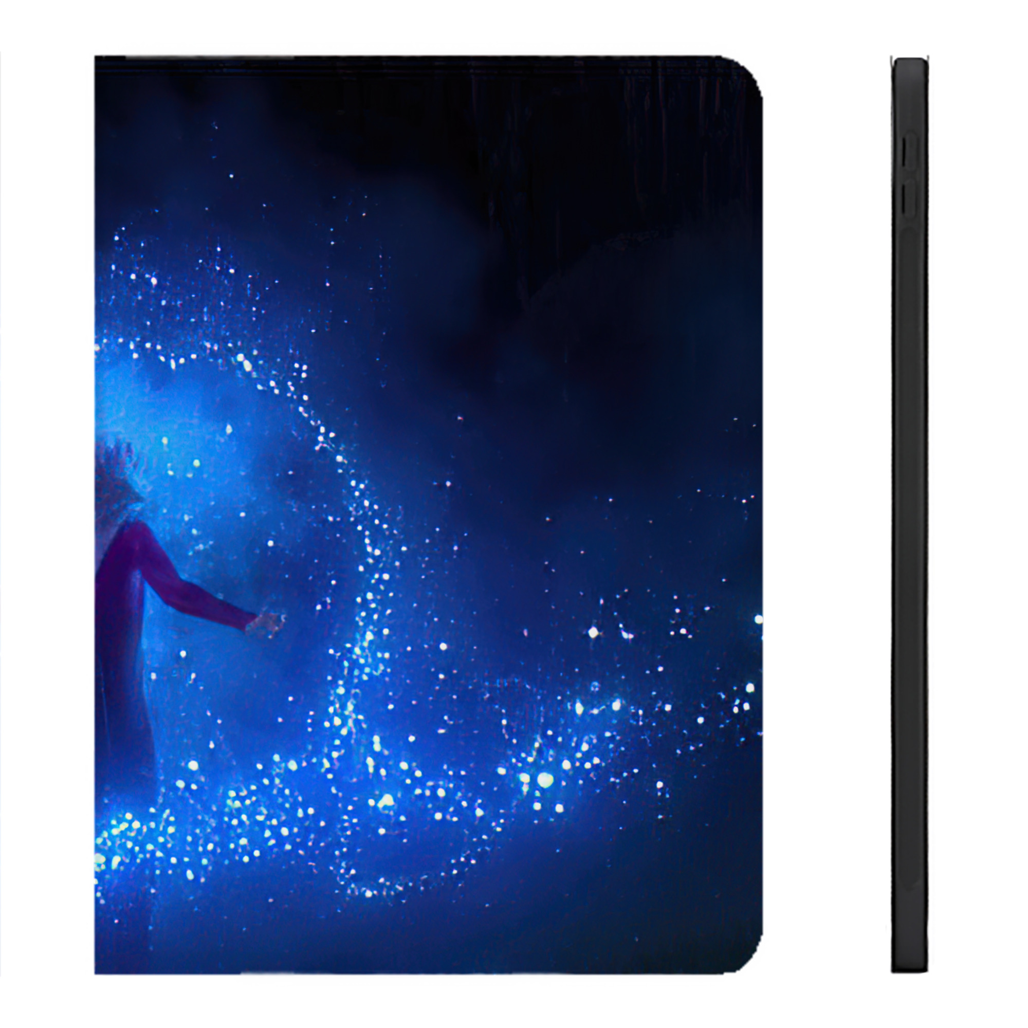（画像用） アナと雪の女王 アンナ エルサ Frozen Anna Elsa IPadケース ペンホルダー付き ブックスタイルデザイン